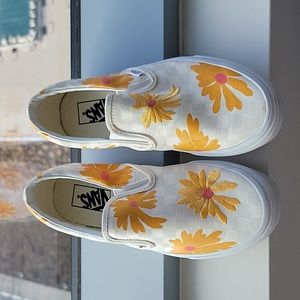 Never worn vans slip ons